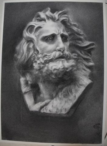 張婉嬋 - 炭筆素描