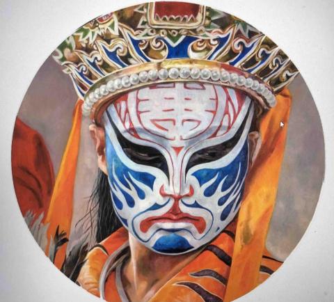 橘子魚藝術工作室 - 作品集 油畫 八家將