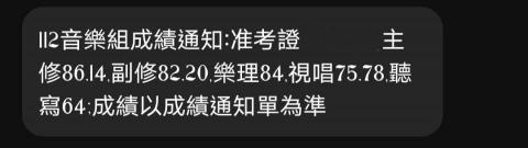 黃妤萱 - 術科成績