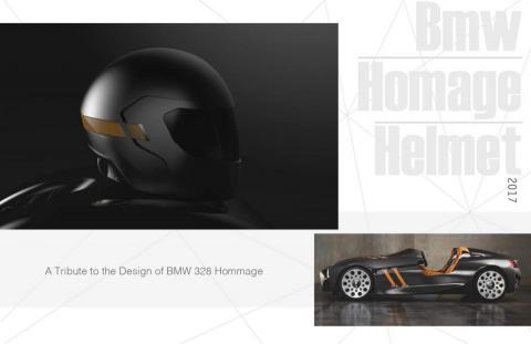 Jacky Huang  - BMW 328 Homage Helmet Concept