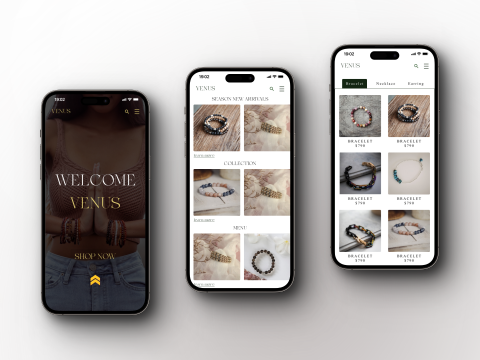 Hui-Ju Lee - 這是為VENUS飾品店設計的APP，因為沒有實體店面，單靠Instagram銷售及行銷，所以決定創造一個官方網站，讓消費者方便選購。
專案介紹:
https://www.cakeresume.com/portfolios/ios-app-design-venus

