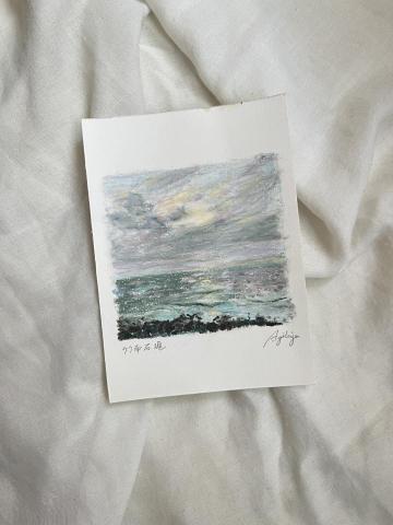 蔡忻頤 - 油性粉彩風景畫教學