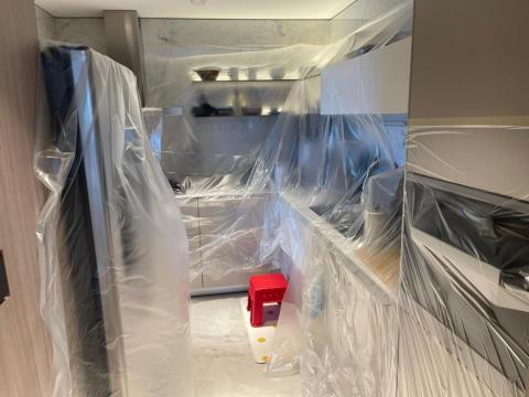 富士除蟲實業有限公司 - 住家消毒廚房養生膠帶包覆保護