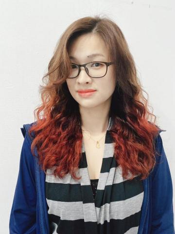 婷咩 - 手繞燙 雙色染 適合髮量多多的女生