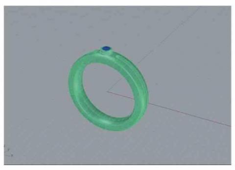 冷空氣首飾建模 -  軌道填色戒指/Flush setting－模型