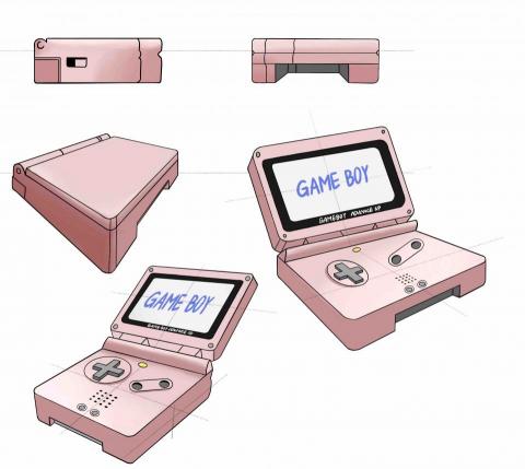 夏璟 - 物體三視圖練習，上色