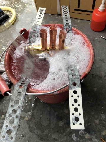 潔濬冷氣空調 - 四通閥維修更換作業