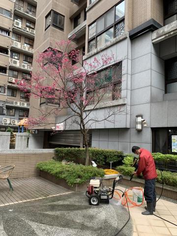 大塊企業有限公司(大塊清潔) - 社區廣場地板清洗