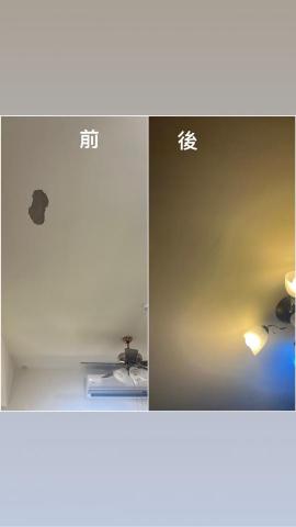 油漆 - 修改後狀態舊牆壁被裂痕、發霉