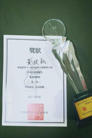 黃政凱 - 大專院校比賽獲獎