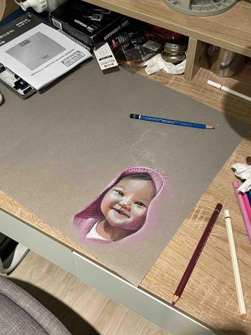 賴禾育 - 色鉛筆示範