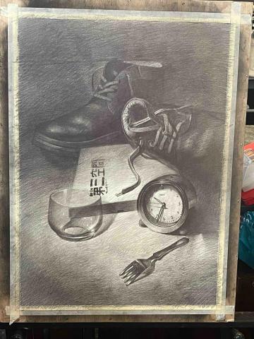 賴禾育 - 鉛筆素描考題示範