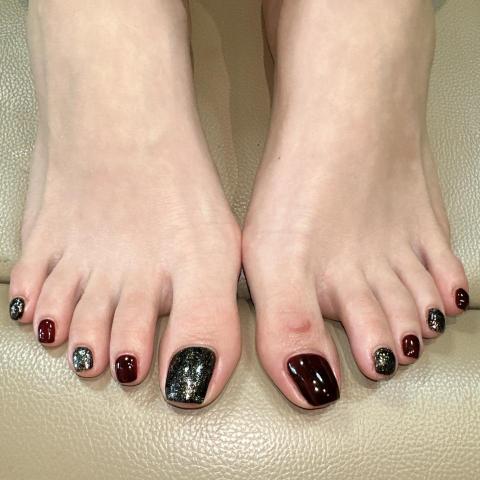Miki 美甲 - 足部單色、跳色、貓眼