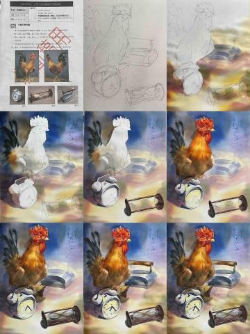 賴禾育 - 水彩考題示範