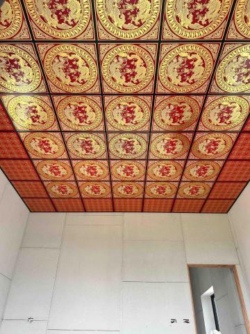 侑盈輕鋼架 - 矽酸鈣-鍍金龍鳳版 黑色骨架