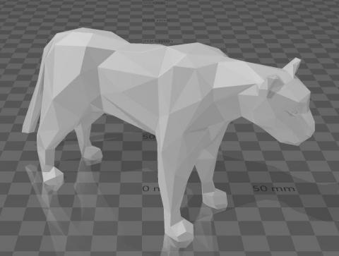 池澗築-3D模型列印 - 豹