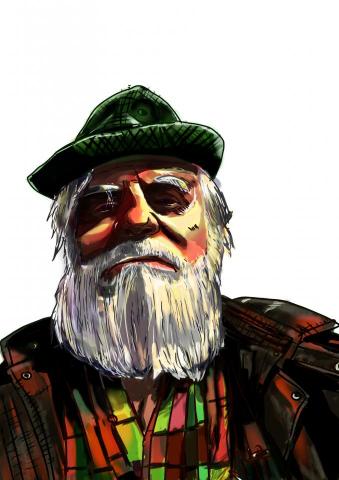 林昆郁 - 人物繪圖1 自己老師