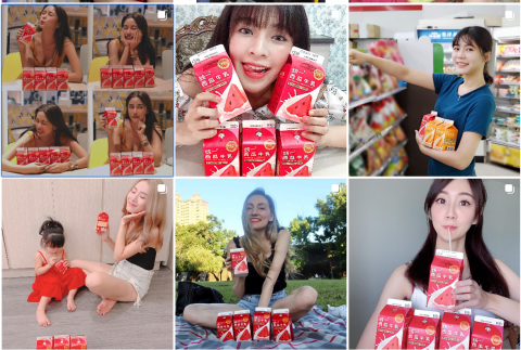CC - 【操作案例2.知名飲品品牌】
1.一個月內合作共40位網紅，包含15位在台之外國或混血網紅。
2.平均貼文互動率達4.9%，超越平均操作數值3%。
3.總計合作網紅之粉絲數達約160萬，平均網紅粉絲數約為4萬/人。