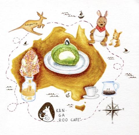 QUEENA LEE - 袋鼠咖啡情境圖