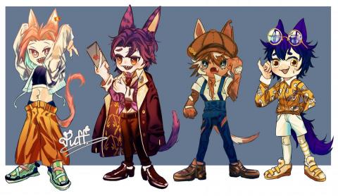 雪泡狐 - 3.5頭身的Q版角色設計
價格:800-2000(配件增加價格)