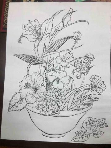 陳家芝 - 水墨工筆描繪