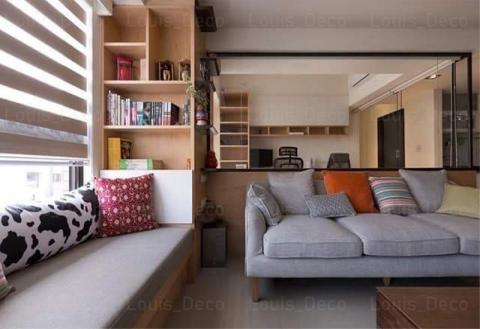 Louis_Deco - 住宅客廳_遮光調光簾 Louis_Deco - 住宅客廳_遮光調光簾