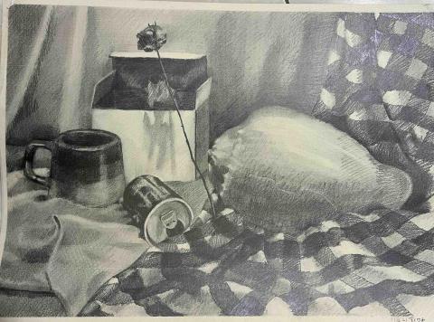 郭芷柔 - 炭筆靜物