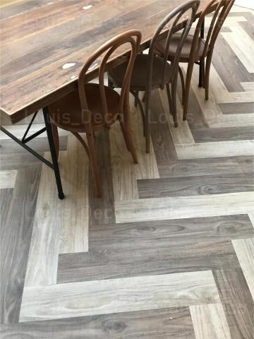 Louis_Deco - 西式餐飲_塑膠地板雙色人字貼 Louis_Deco - 西式餐飲_塑膠地板雙色人字貼