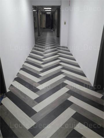 Louis_Deco - 個性商旅_塑膠地板三色人字貼 Louis_Deco - 個性商旅_塑膠地板三色人字貼