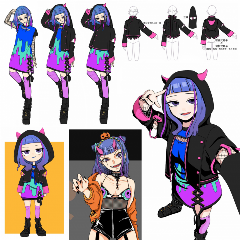 Shuu 舒符畫 - OC角色設計與插圖