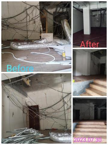 秉諭工程 - 天花明架拆除