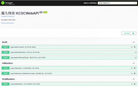 余峻芳 - Asp.Net Core6 RESTful API
https://api.kcdc.com.tw/swagger/index.html