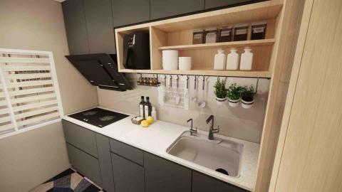 山三設計 - 基隆15坪小宅-廚房