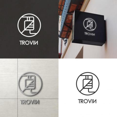 陳翊慈 - 【LOGO設計】
以「覓」字為店名，結合自然元素「葉子」
設計而成的酒吧LOGO