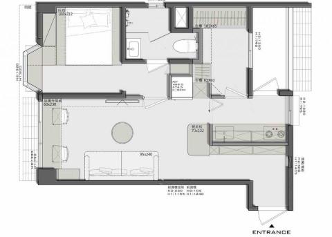山三設計 - 基隆15坪小宅-平面圖