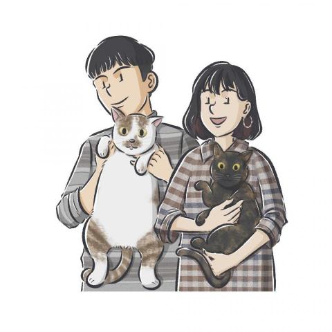 R凱插畫 - 人物寵物繪製