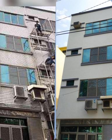 銳聯工程行 - 外牆免打除拉皮-多彩仿石漆配色和壓條 銳聯工程行 - 外牆免打除拉皮-多彩仿石漆配色和壓條