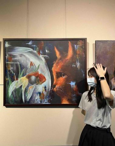 邱思蓉 - 參展師生美展畫作-凝｜壓克力｜2022