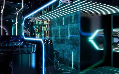 呈鑫室內設計裝修 - 造形圓弧吧台