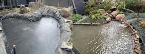 阿布防水布 - 景觀池防水工程