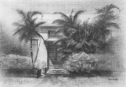 Han studio  邱柏翰 - 風景素描特堂示範