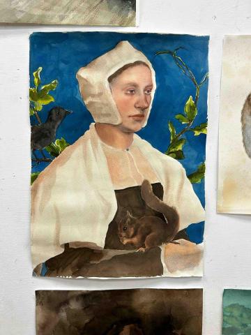 陳可芹 - 水彩名畫臨摹