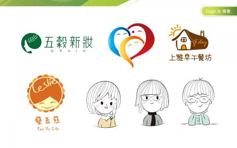 Theresa - Logo設計與人物小插畫 Theresa - Logo設計與人物小插畫