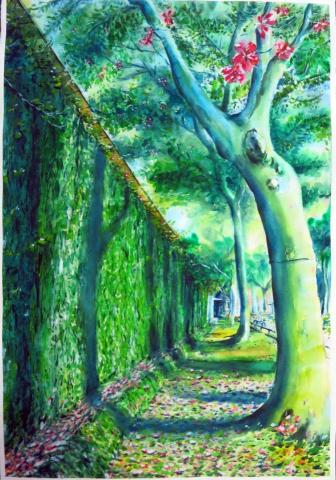 劉承欣 - 學生參展水彩作品