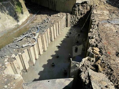 凌暘營造 - 擋土牆深基礎施工