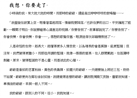 何宸妤 - 文章撰寫