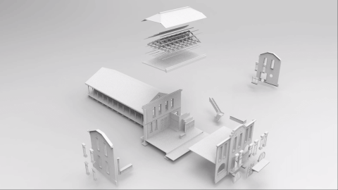戰神建築資訊模型整合工作室陳冠貿 - 日式建築模型