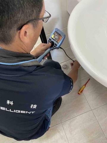 高澄科技驗屋花蓮店 - 地排內視鏡檢測有無異物水泥塊堵塞