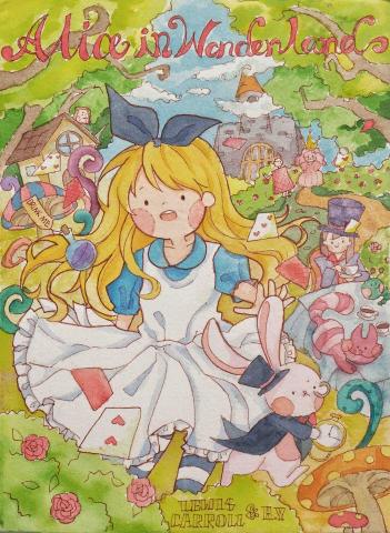 Hsiao插畫區 - 水彩插畫-愛麗絲