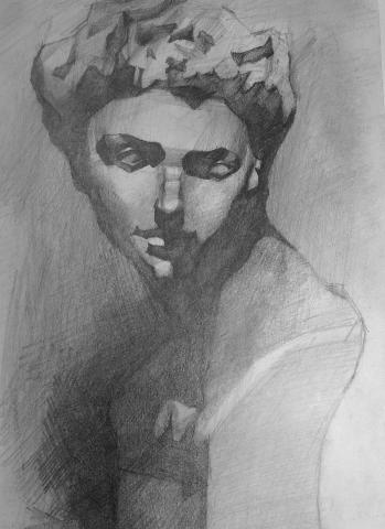 黃品睿 - 石膏鉛筆素描